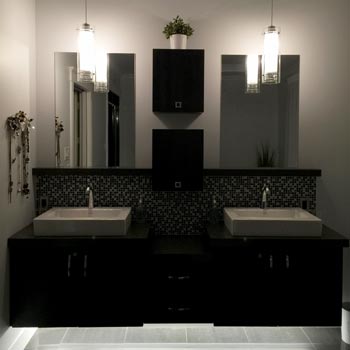 Eclairage intérieur de salle de bain par David Lavoie